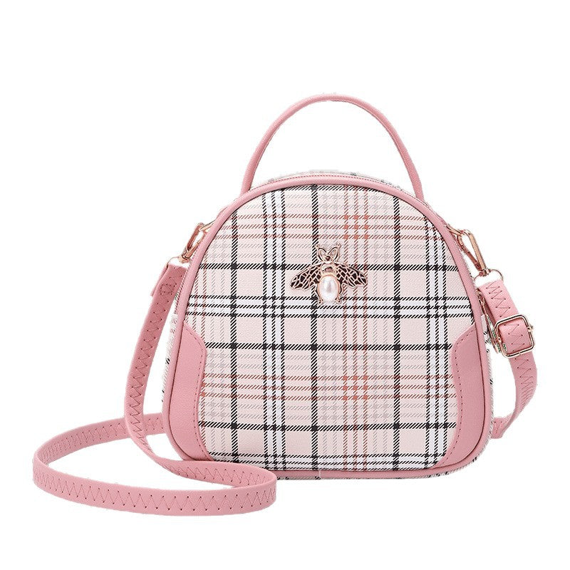 Slouchy Classy Women's Plaid Korean Fashion Women's Messenger Bag