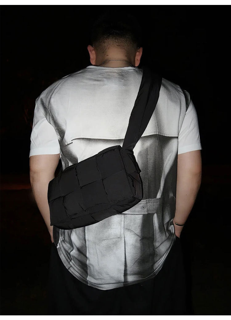 Sponge Down Woven Pillow Design High-grade Crossbody Bags