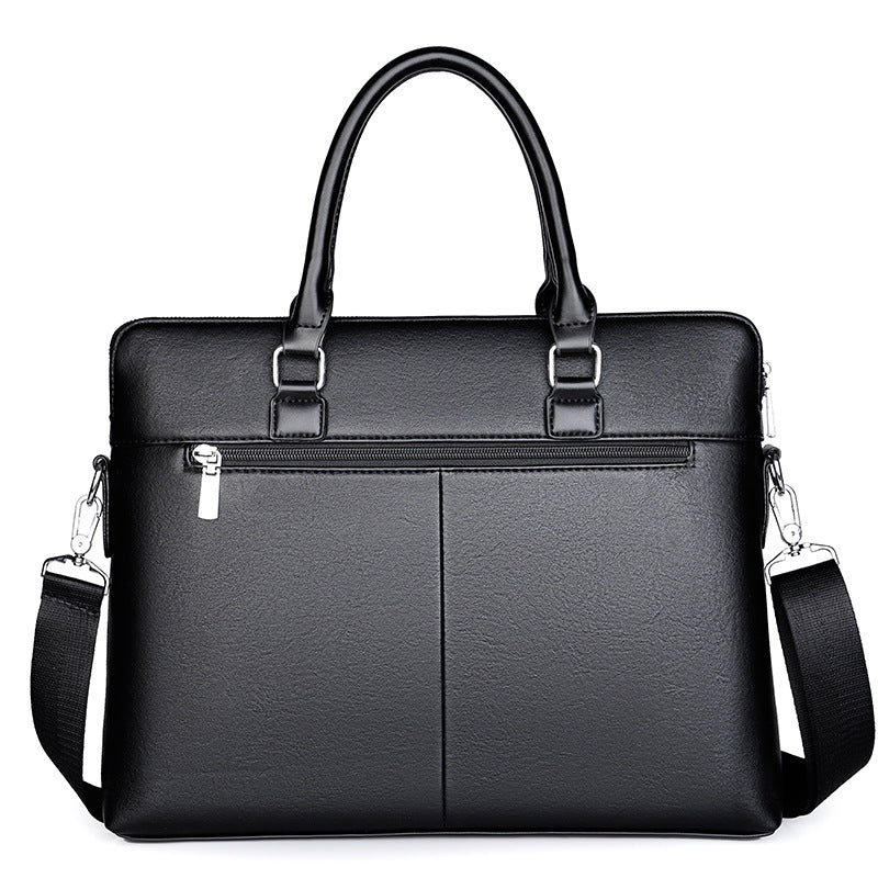 Men's Classy Slouchy Glamorous Horizontal Leather Men's Briefcases