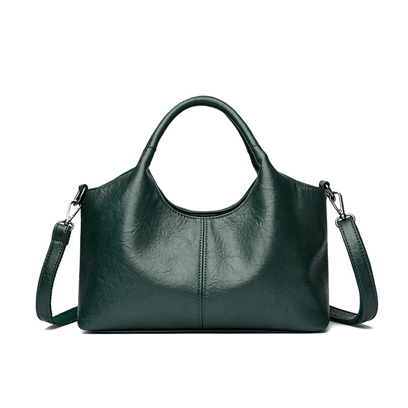 Women's Solid Color Sheepskin Vegetable Basket Niche Handbags
