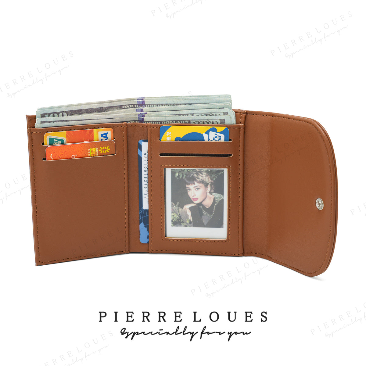 Women's Trifold High-grade Korean Solid Color Style Ladies Wallet