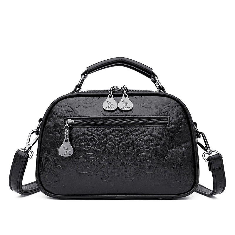 Women's Embossed Retro Stylish Personalized Mother Korean Crossbody Bags
