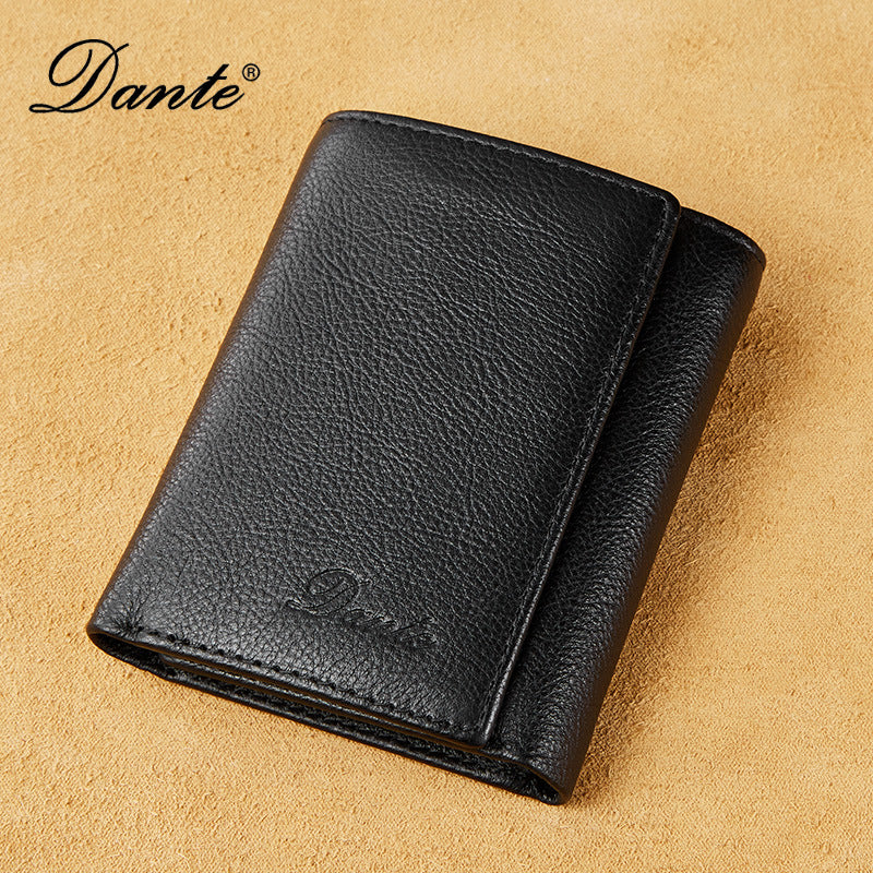 Man Credit First Layer Cowhide Multiple Men's Wallets
