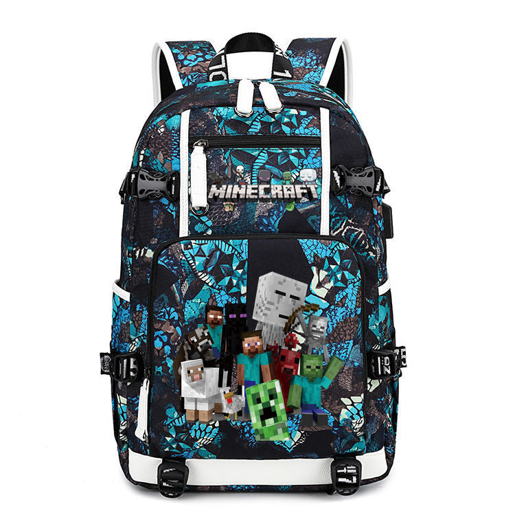 Men's Large Capacity Junior High My World Backpacks