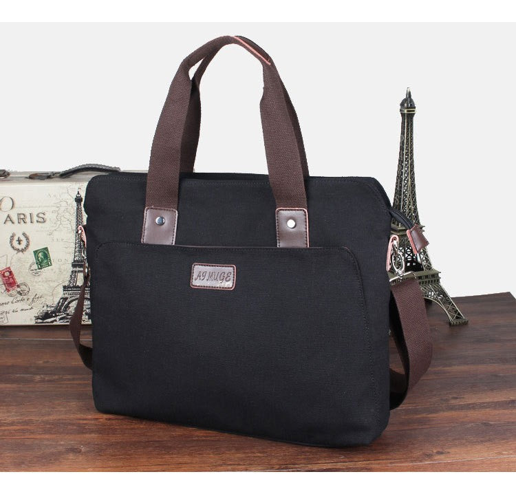 Men's Charming Canvas Business Horizontal Computer Men's Briefcases