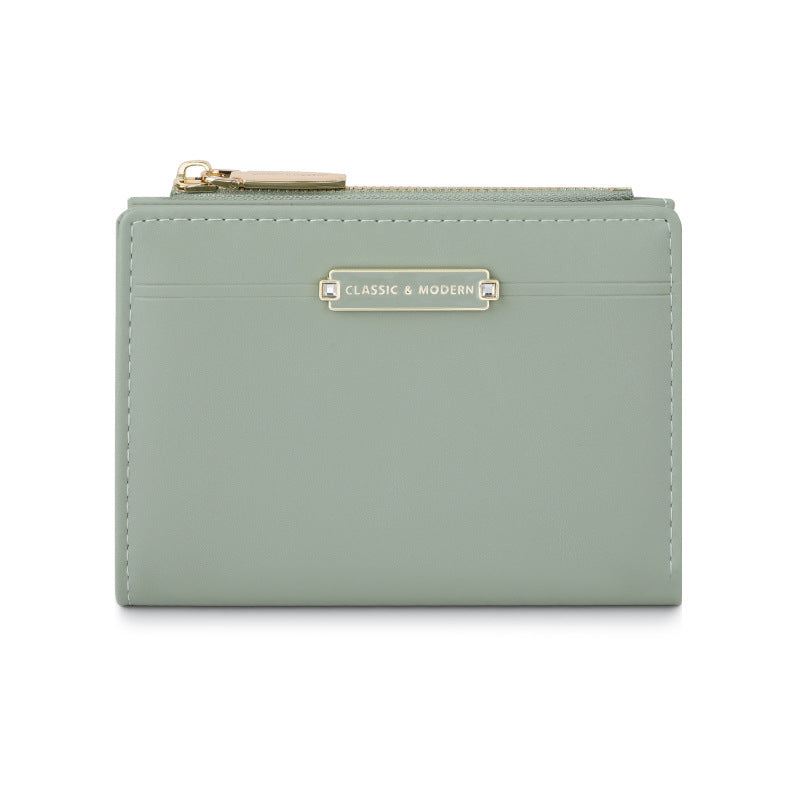 Elegant Versatile Unique Rhinestone Metal Short Ladies Wallet