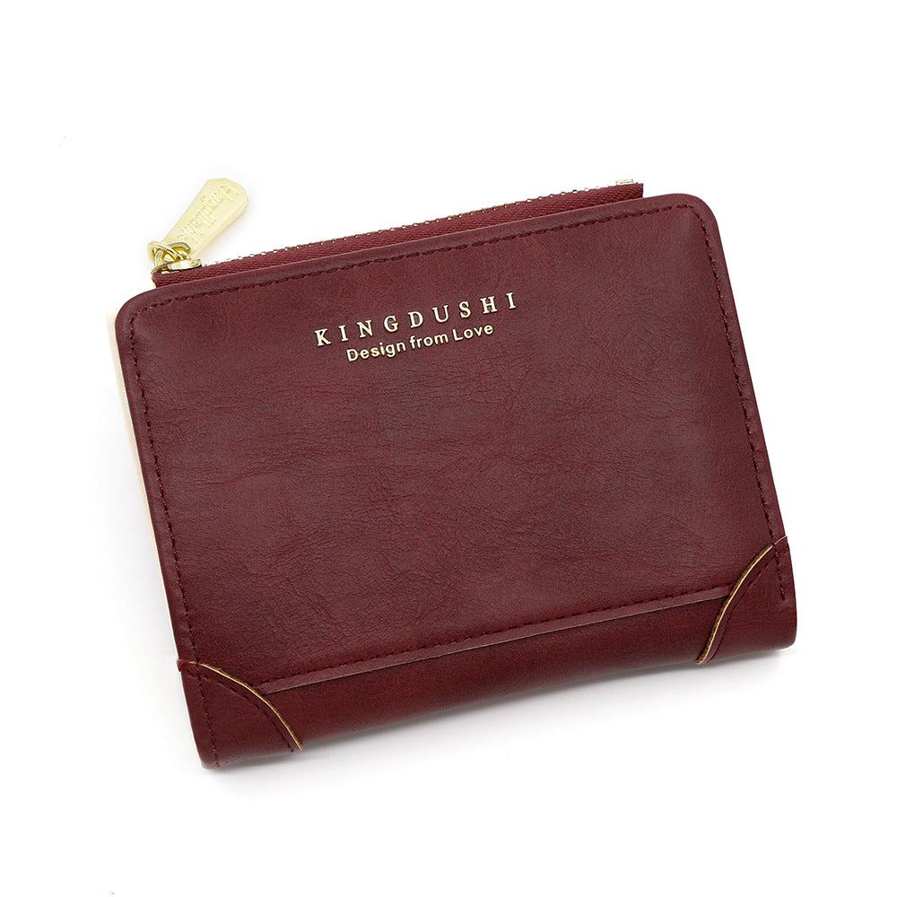 Women's Retro Oily Leather Multiple Slots Fashion Purses
