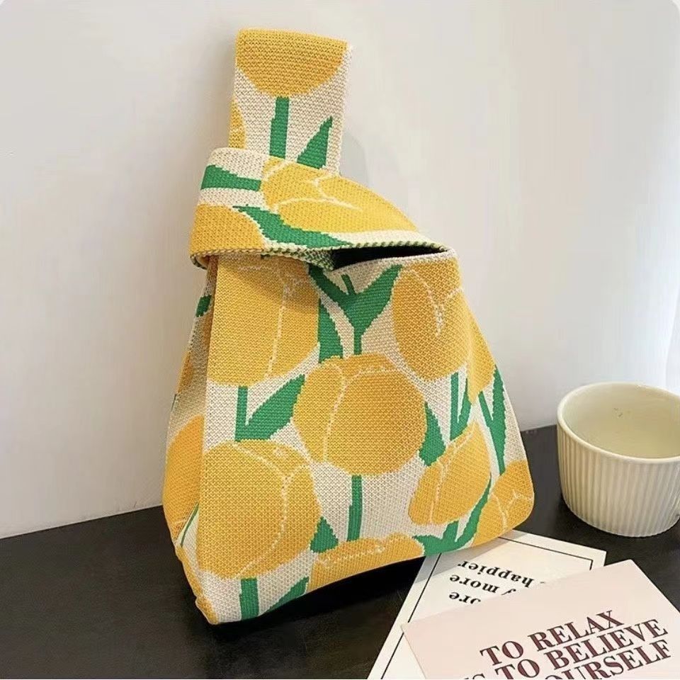 Women's Flower Knitted Gift Woven Goddess Festival Women's Handbag