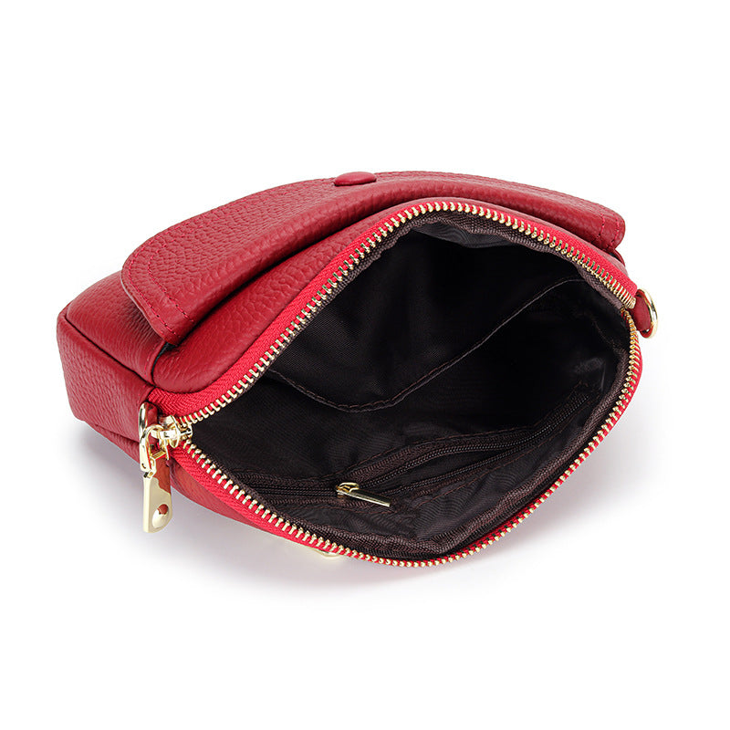 Women's Genuine Leather Lightweight First Layer Cowhide Crossbody Bags