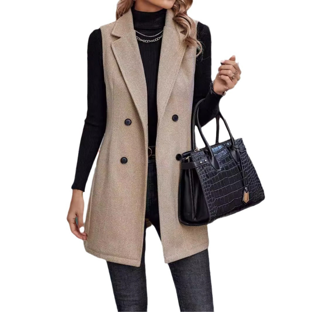 New Slouchy Elegant Summer Fashion Sleeveless Jackets