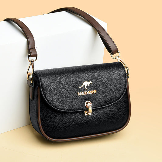 Women's Genuine Leather Soft Fashion Mother-in-law Crossbody Bags