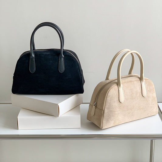 Women's Elegance Retro Large Capacity Design Suede Handbags