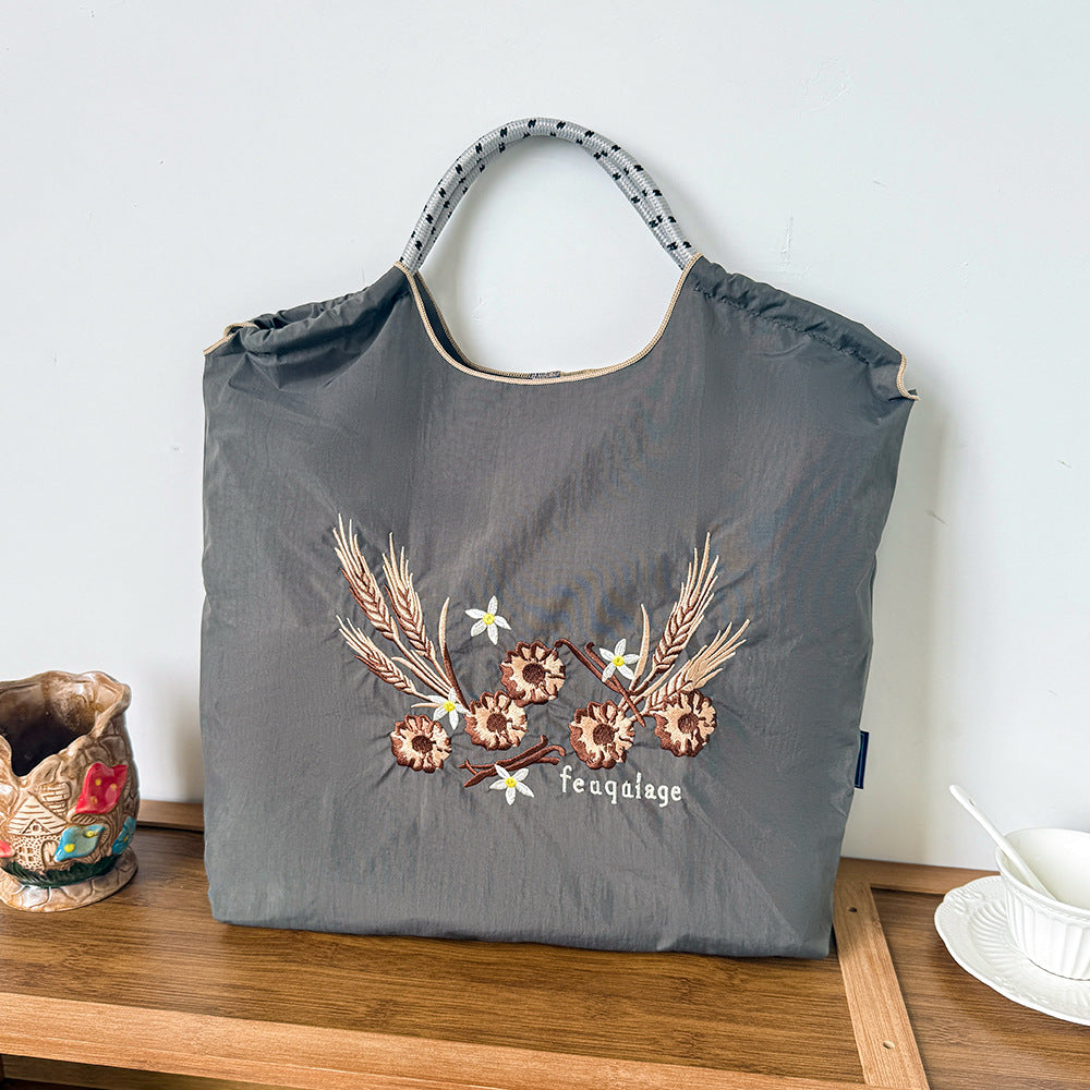 Style Embroidery Shopping Niche Ten Thousand Needle Bags