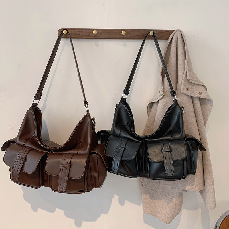 Women's Big Trendy Korean Work Clothes Large Shoulder Bags