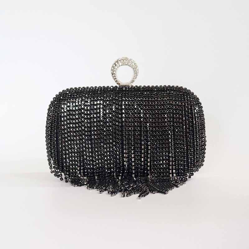 Dinner Diamond Tassel Handmade Rhinestone Wear Evening Bags
