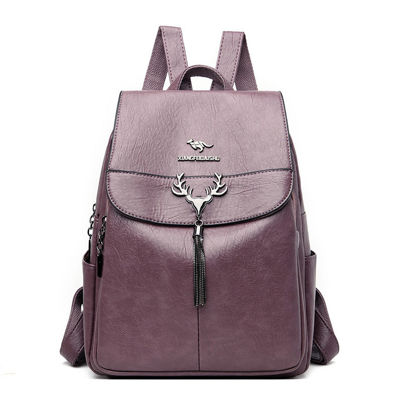 Women's Large Capacity Trendy Elegant Simple College Backpacks