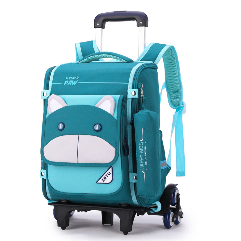 Women's & Men's Natural Fish Full Open Space Primary Grade Elementary School Students' Schoolbags