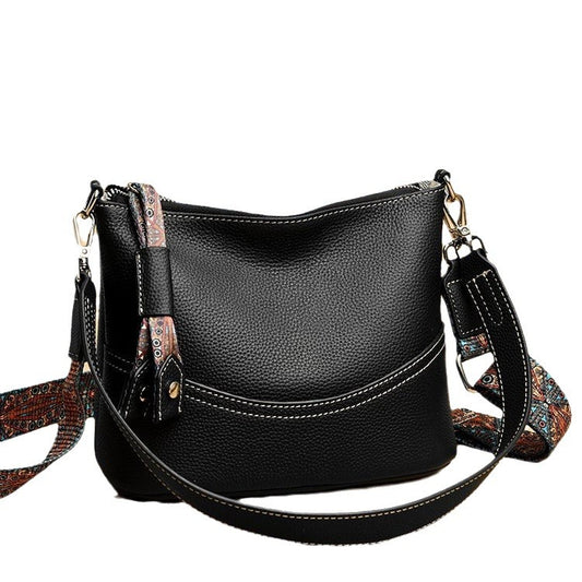 Women's Hobo First Layer Cowhide Street Shooting Shoulder Bags