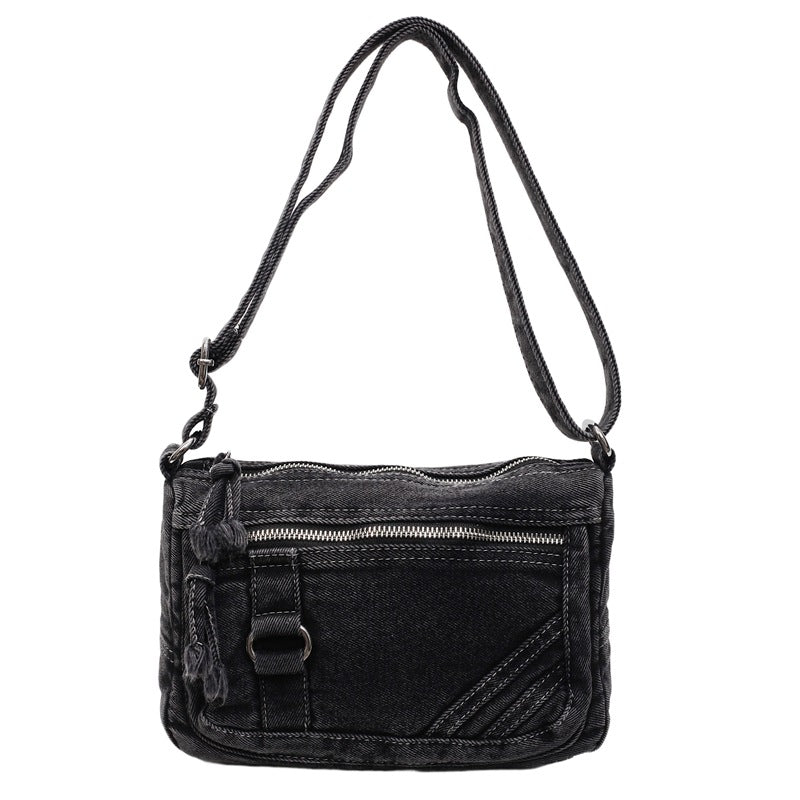 Women's Fashion Denim Urban Simple College Style Women's Messenger Bag