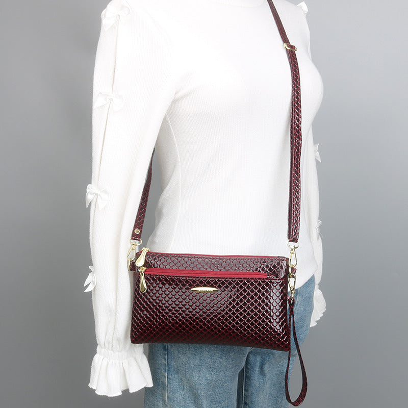 Women's Fashion Bright Fabric Clutch Mobile Women's Messenger Bag