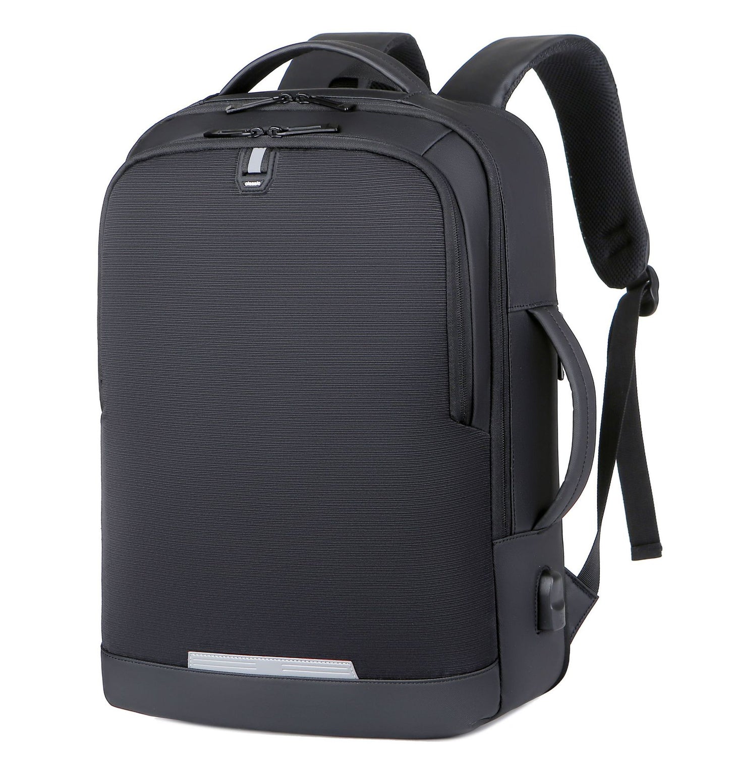Men's Waterproof Charging Reflective Expansion Business Contrast Backpacks