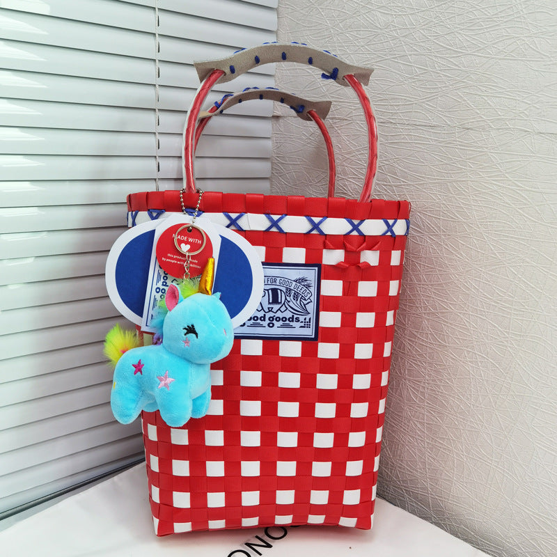 Women's Basket Thai Holiday Fashion Hand-woven Camouflage Bags