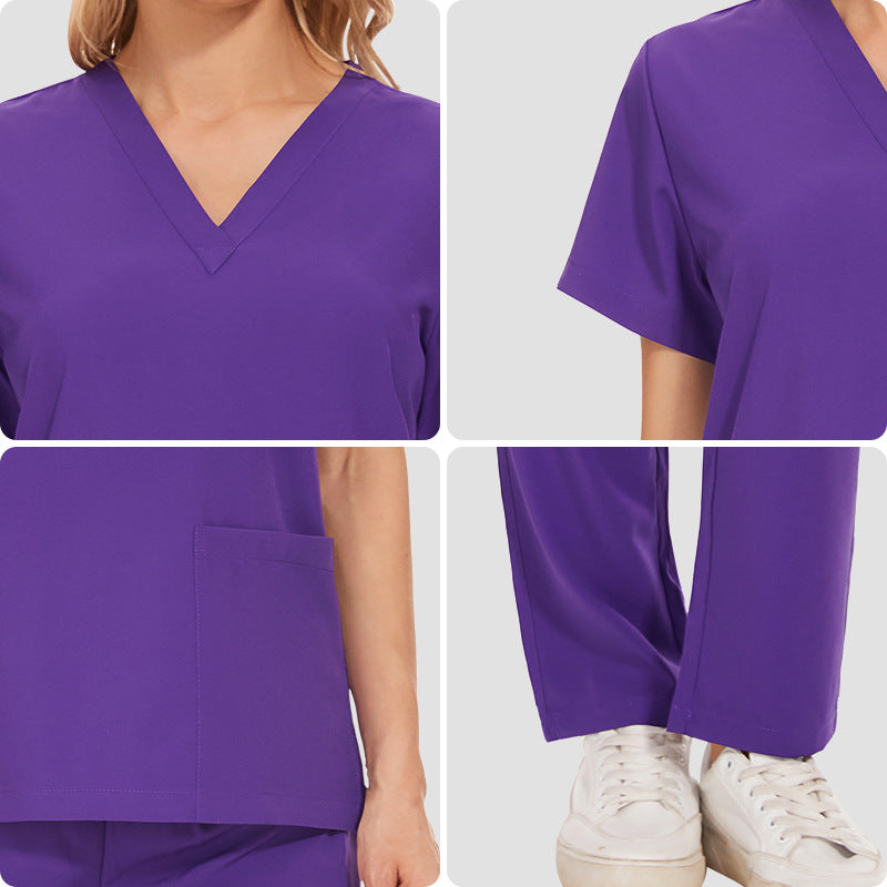 Elastic T-shirt Work Clothes Summer Thin Uniform