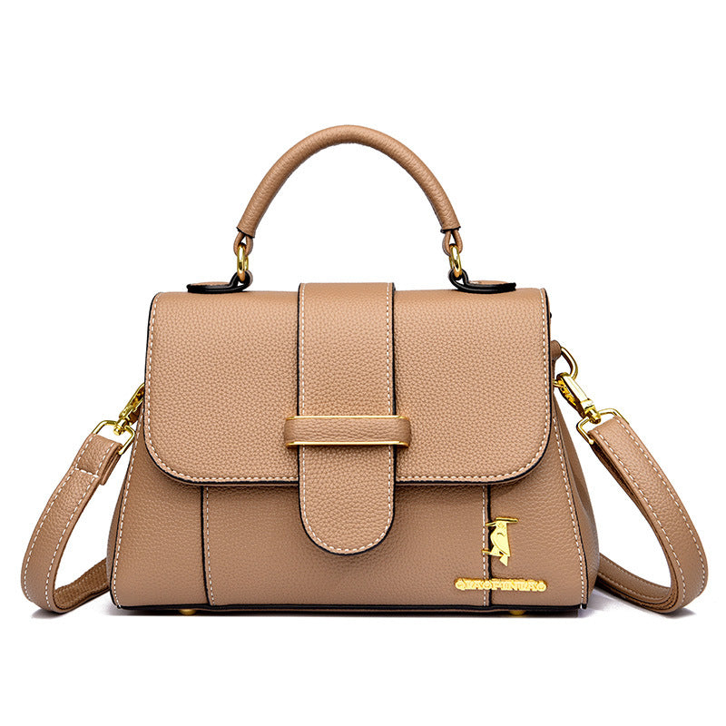 Leather For Woman Temperament Wild Mom Crossbody Bags