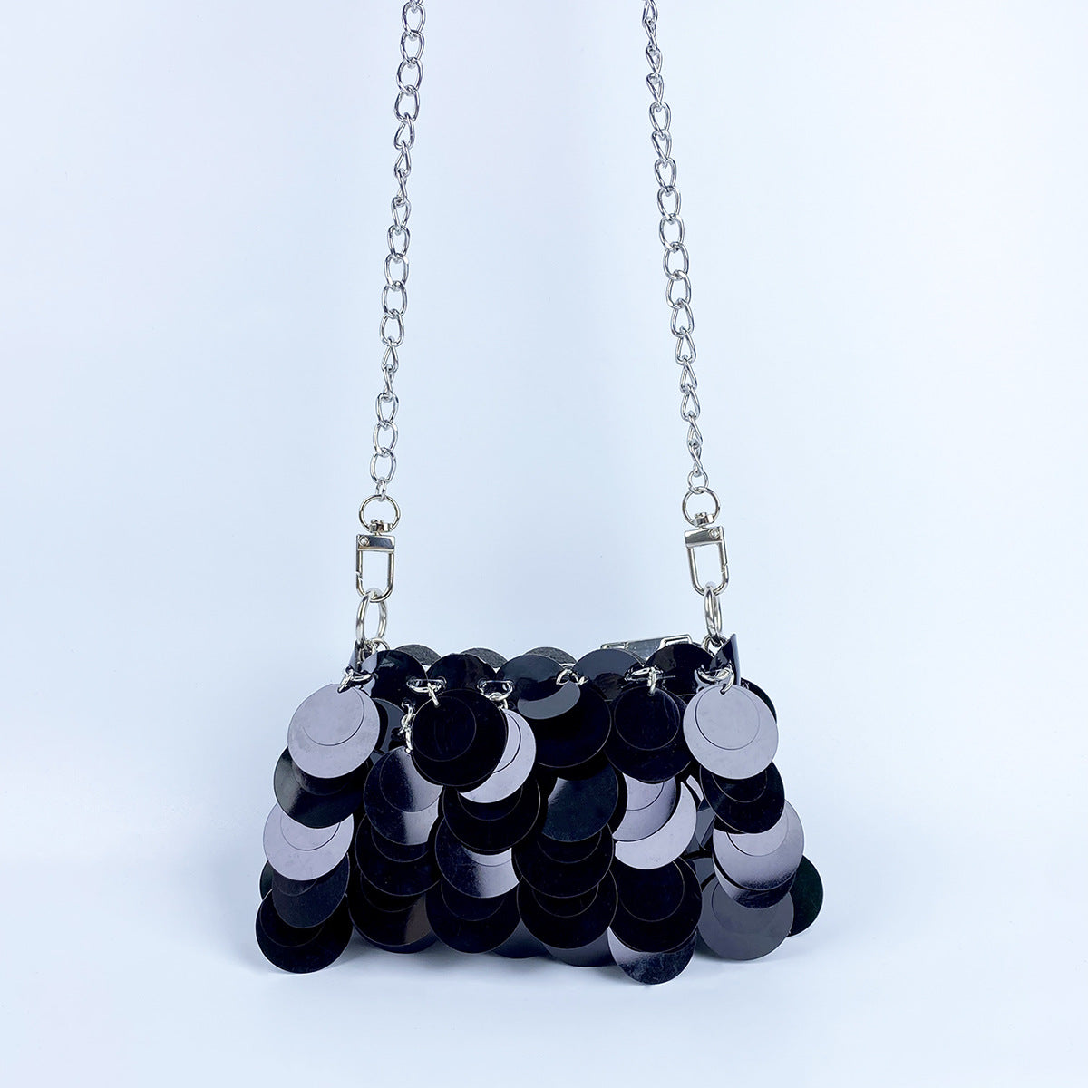 Women's Fashion Design Unique Dinner Sequined Metal Shoulder Bags