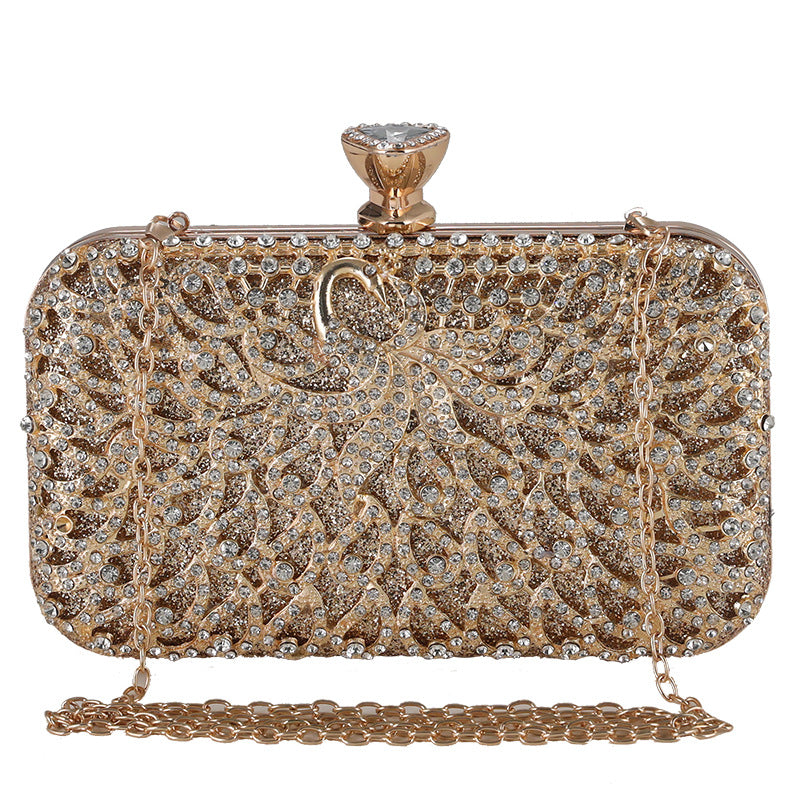 Women's Diamond Banquet Clutch Dress Hollow Dinner Evening Bags