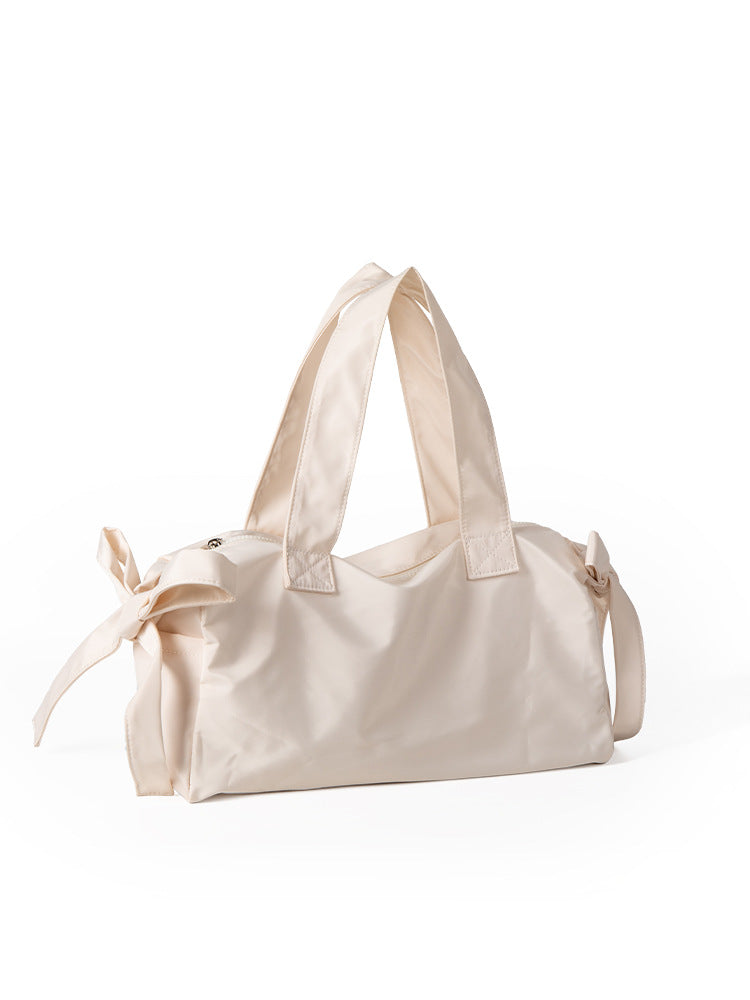 Women's Design Nylon Bow Lightweight Large Capacity Handbags