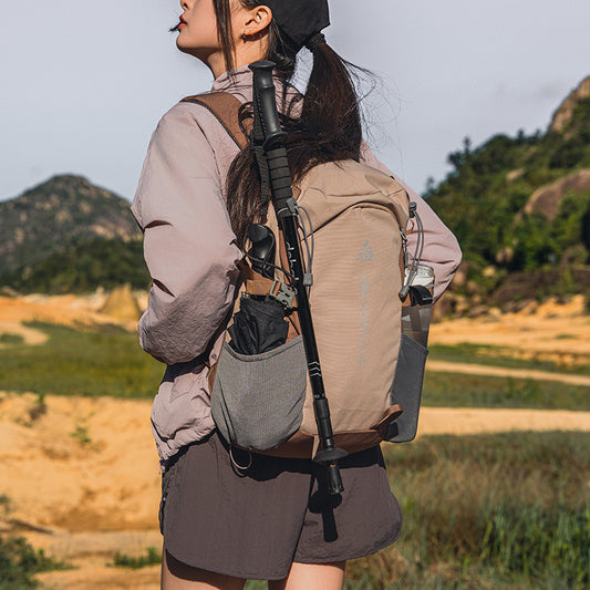 Style Female Contrast Color Minimalist Large Backpacks