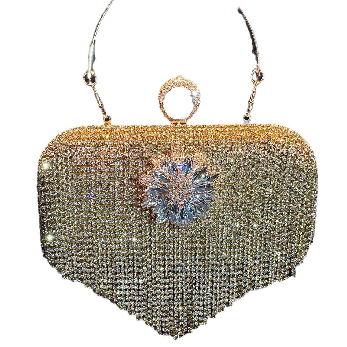 Full Diamond Rhinestone Clutch Bar Banquet Evening Bags