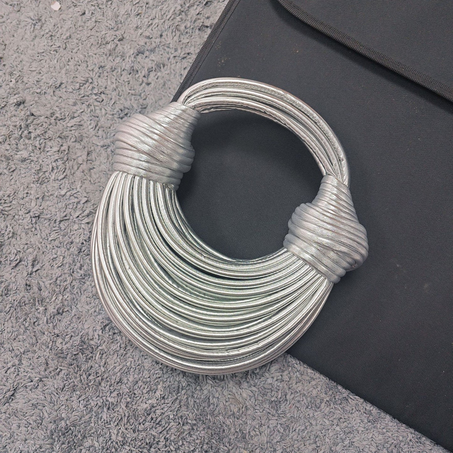 Hand-woven Noodle Knotted Fashion Personality Trendy Handbags
