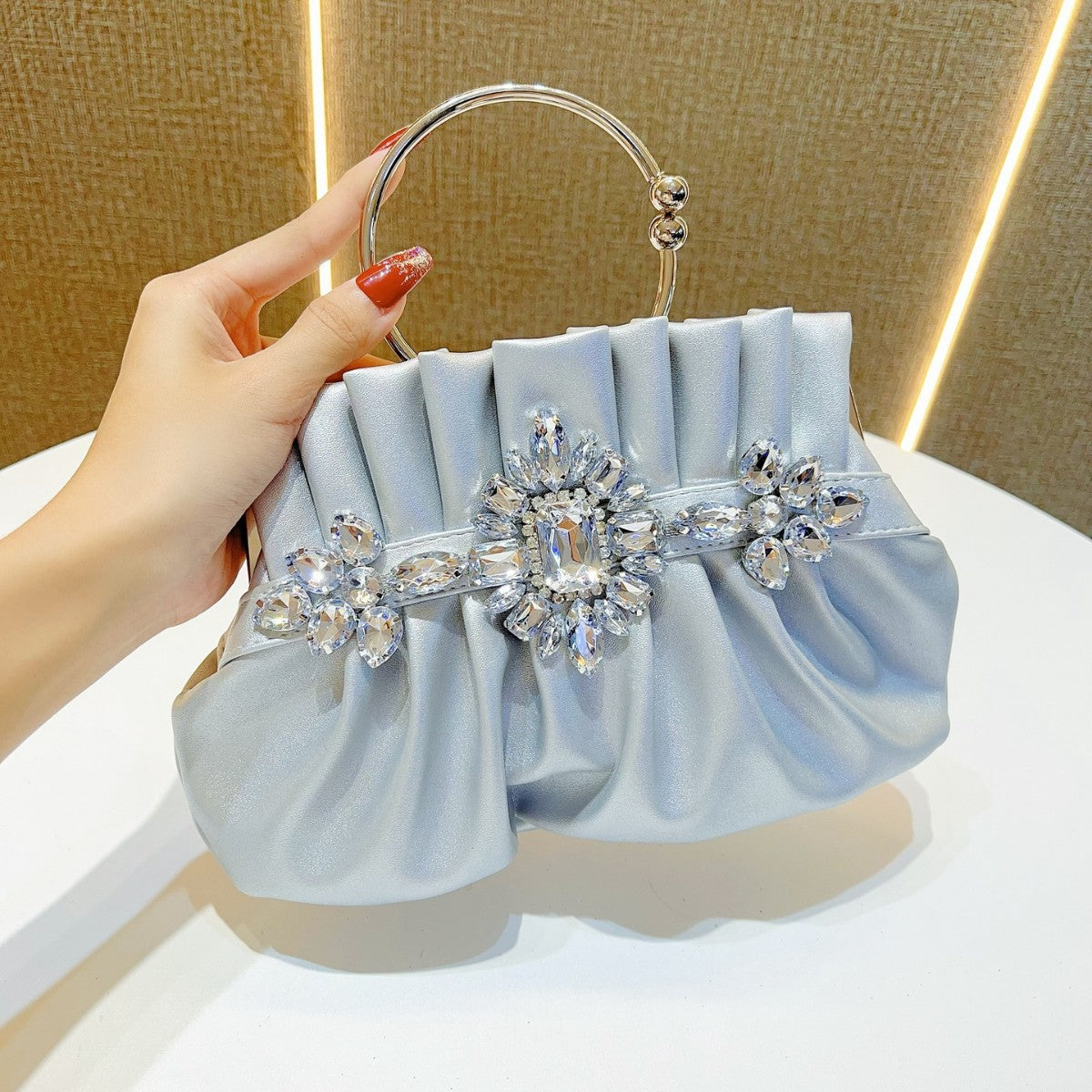 Women's Fashion Refined Rhinestone Dinner Birthday Wedding Handbags