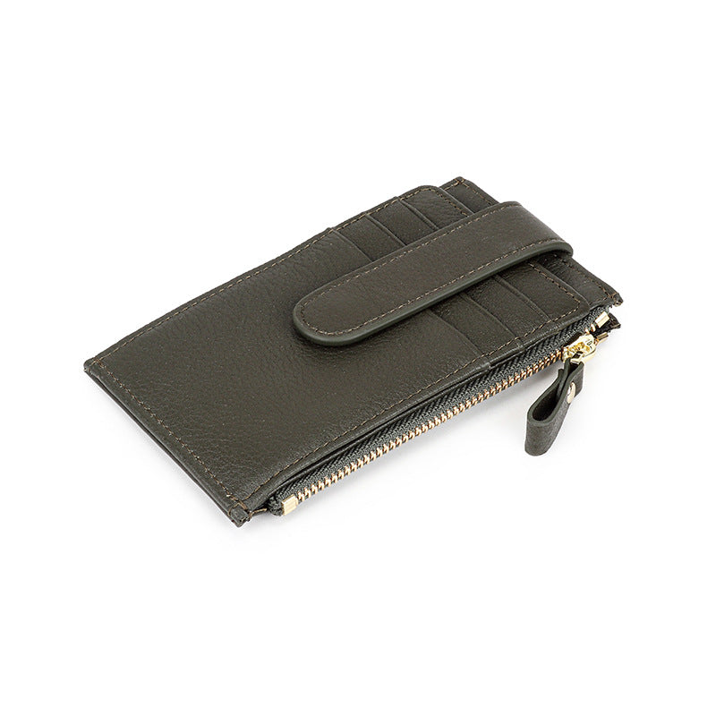Outside Leather Folding Female Multifunctional First Ladies Wallets