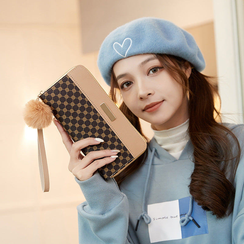 Slouchy Women's Printed Long Clutch For Ladies Wallet
