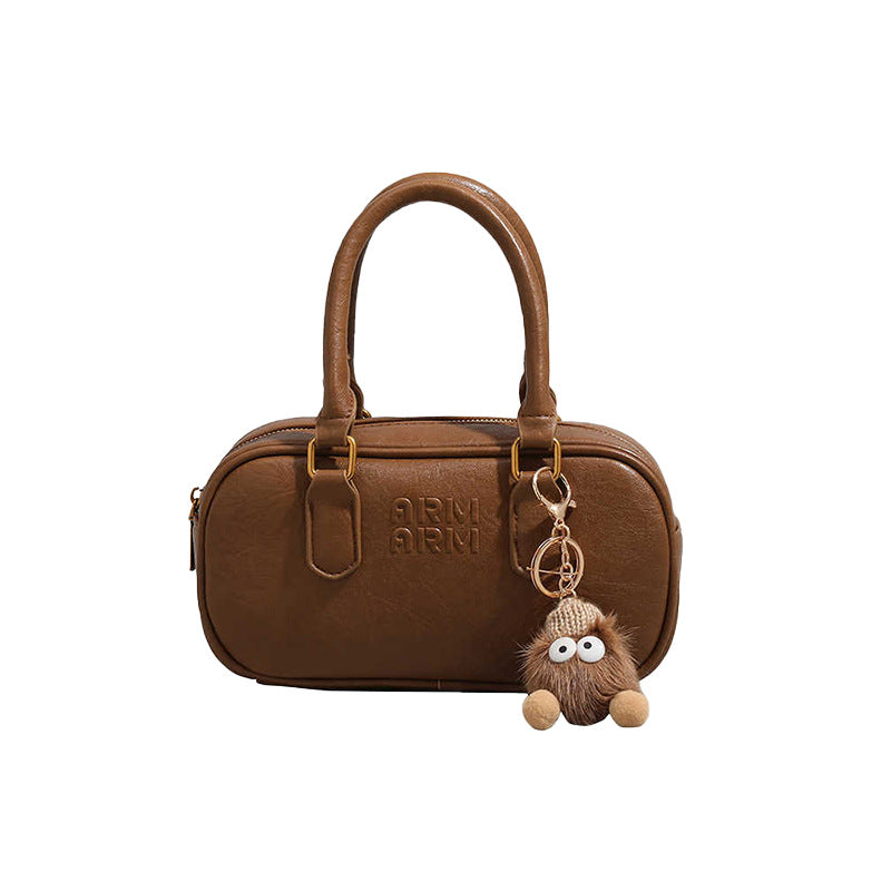 Women's Summer Niche Retro Bowling Portable Women's Handbag