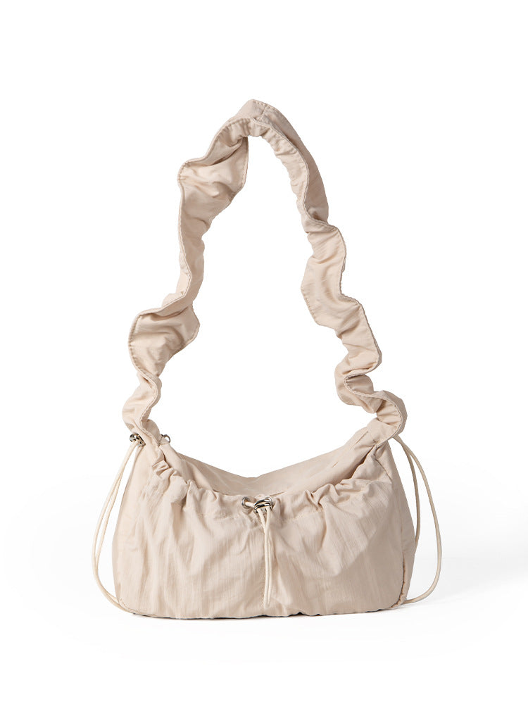 Women's Retro Temperament Fairy Pleated Underarm Spring Bags