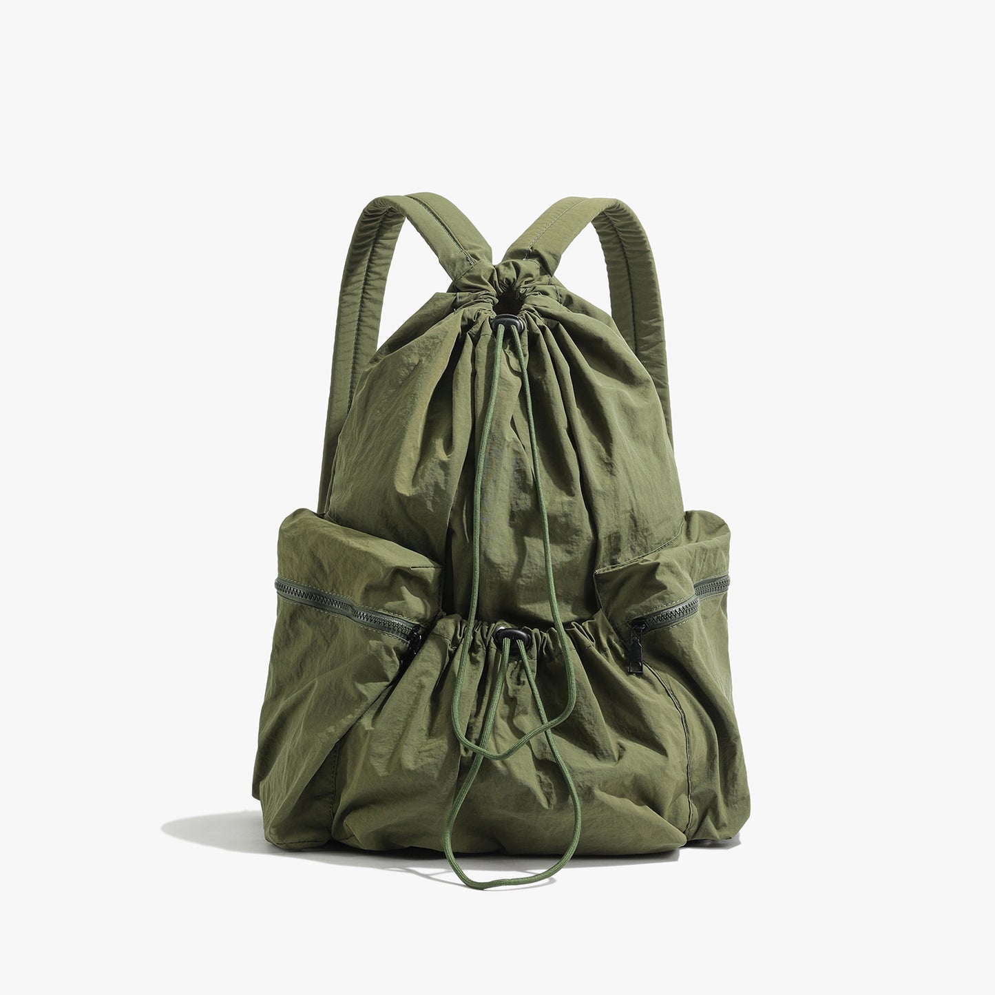 Leisure Artistic Canvas Fashionable Pleated Nylon Backpacks