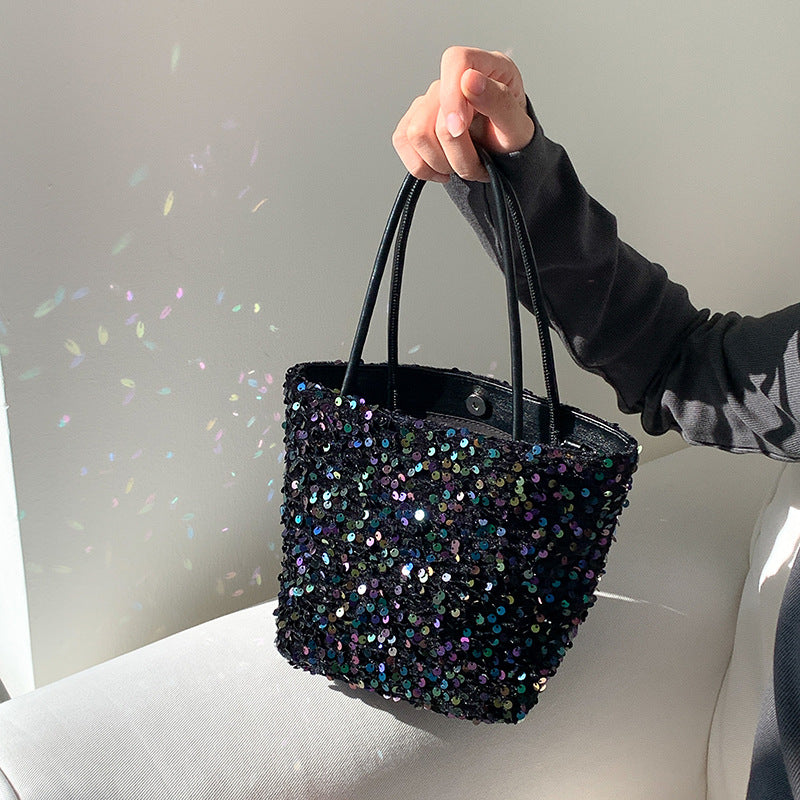 Fashion Sequin High Sense Niche Hand Handbags