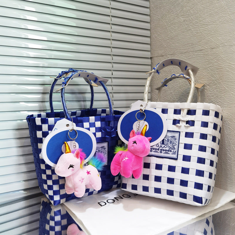 Women's Basket Thai Holiday Fashion Hand-woven Camouflage Bags