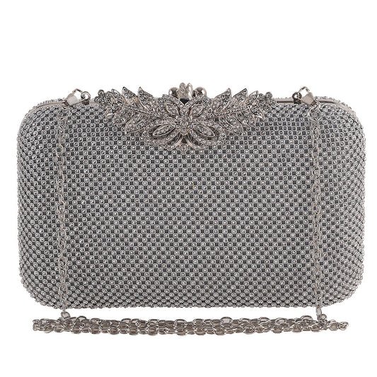 Women's Diamond Banquet Clutch All Match Dress Evening Bags