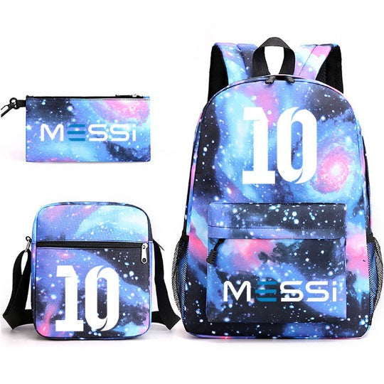 Durable Leo Massey Peripheral Printed Pencil Middle School Students' Schoolbags