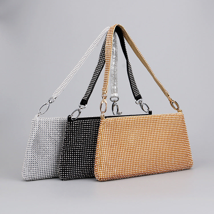 Classy Rhinestone Dinner Banquet Dress Garment Evening Bags