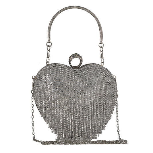 Classic Heart Fashion Diamond Banquet Dress Evening Bags