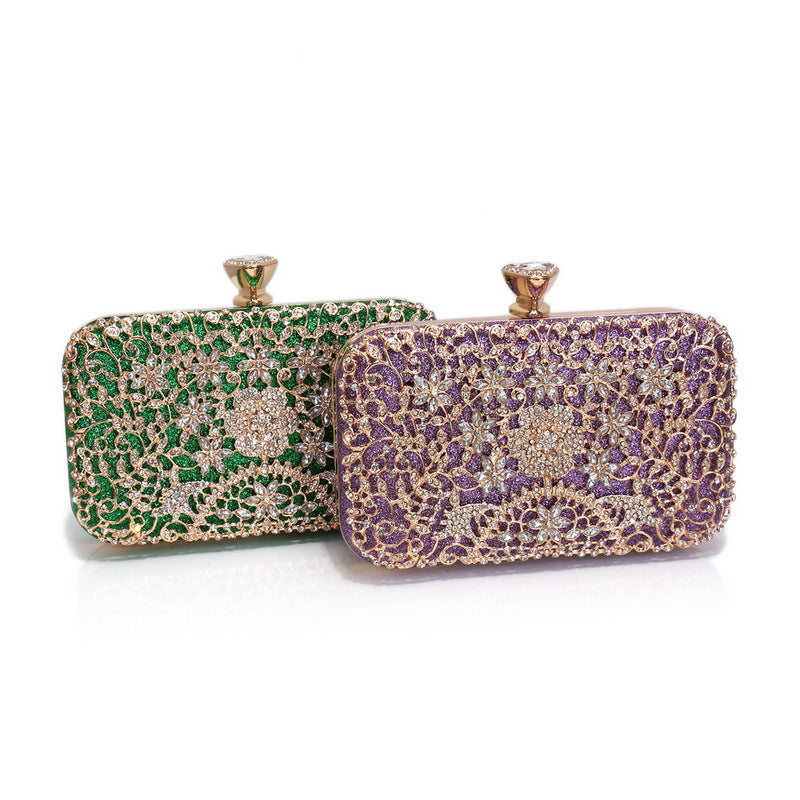 Inlaid With Diamond Dinner Banquet Clutch Bags