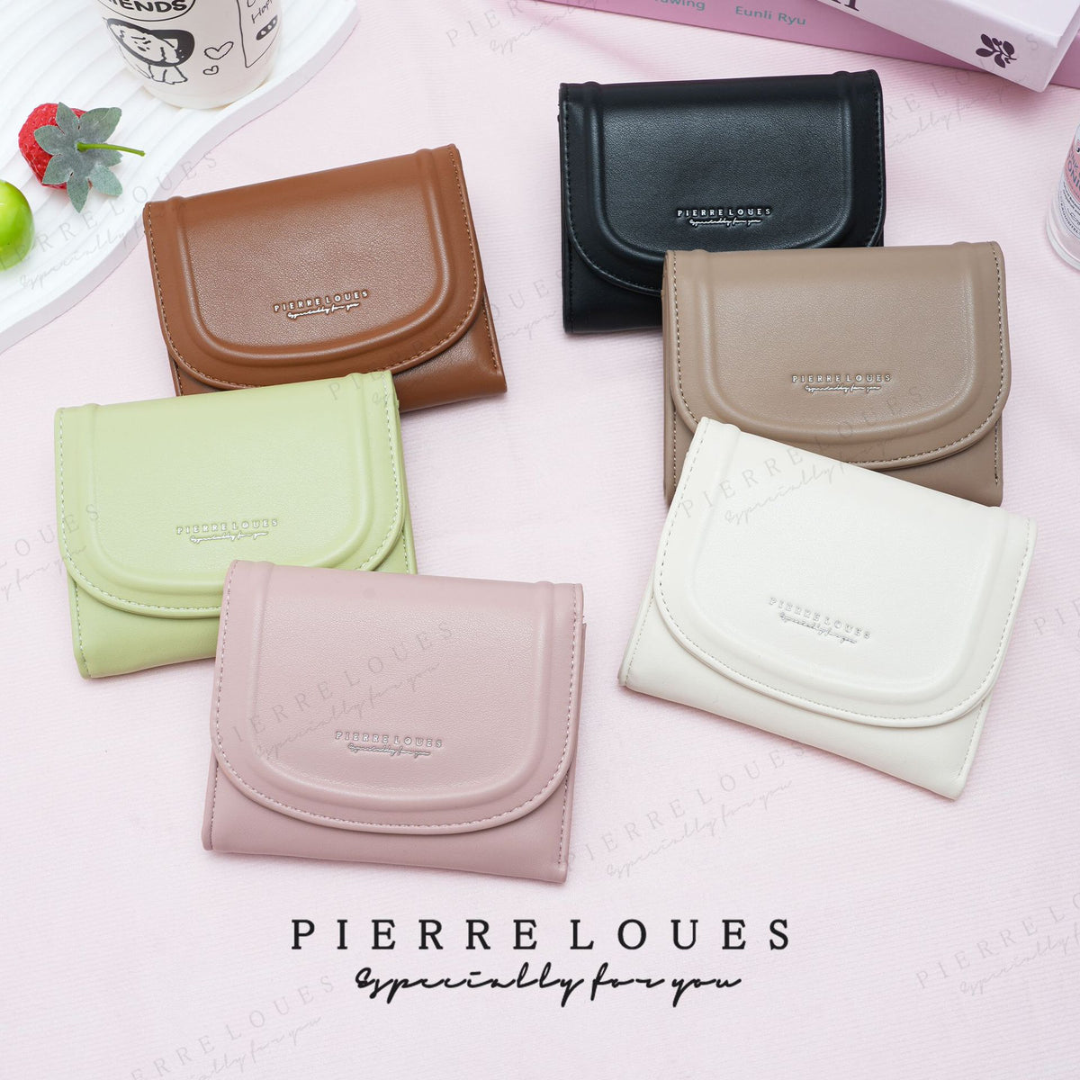 Women's Trifold High-grade Korean Solid Color Style Ladies Wallet