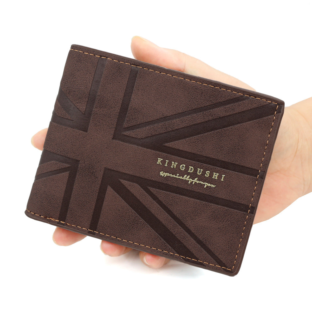 Men's Fashion Short Zipper Thin Multiple Slots Large Capacity Horizontal Business Men's Wallet