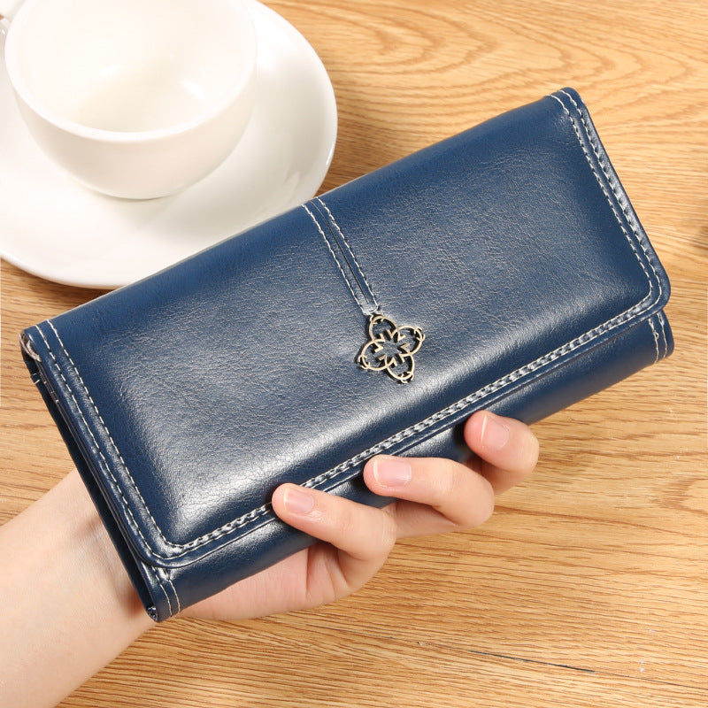 Women's Long High-grade Clutch Multiple Slots Large Ladies Wallet